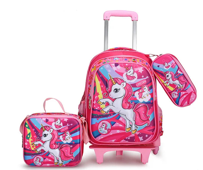Cartable à Roulette Licorne Image