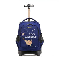 Cartable à Roulette Espace 46cm Set Astronaute Space adventure vue de face - Cartable à Roulette