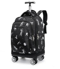 Cartable à Roulette Espace 50cm 4 Roues Laptop vue latérale droite - Cartable à Roulette