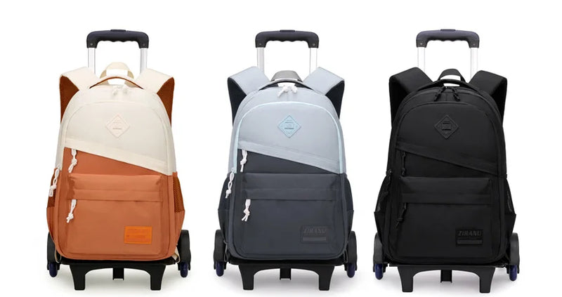 Cartable à Roulette Garçon 45cm Oxford tous les coloris -  Cartable à Roulette