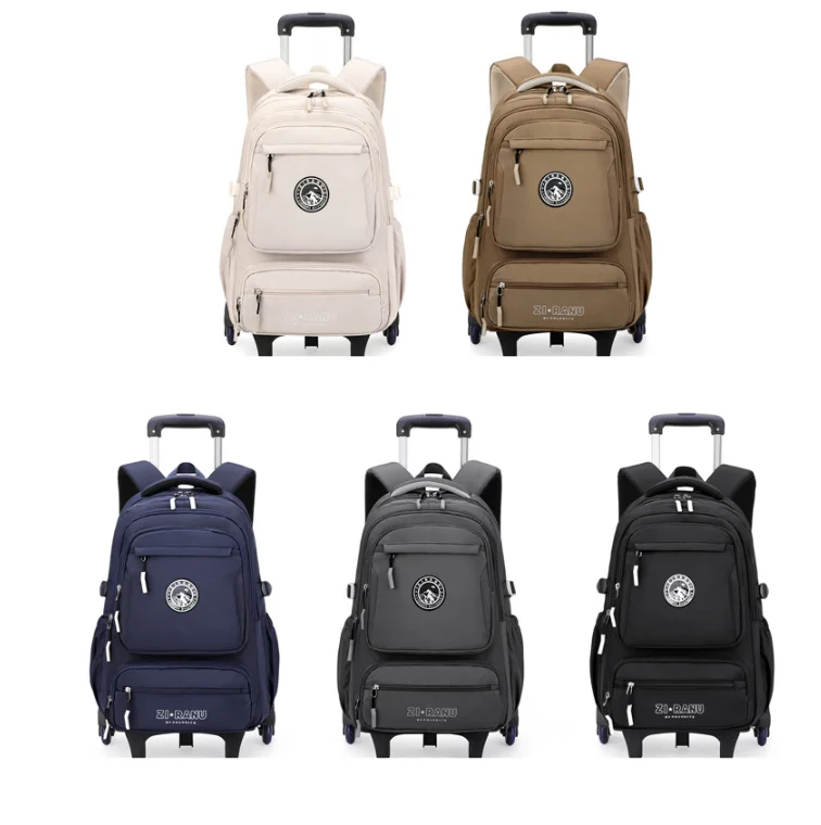 Cartable à roulette garçon 49cm Oxford Intermédiaire tous les coloris— Cartable à Roulette