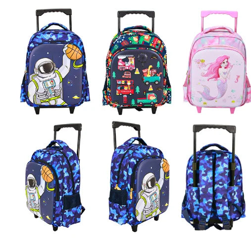 Cartable à Roulette Maternelle 40cm Compact Set Lunch Bag tous les coloris— Cartable à Roulette