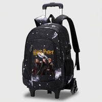Cartable à Roulette Sorcier 6 Roues Compartiment Laptop Monte-Escaliers vue latérale gauche - Cartable à Roulette