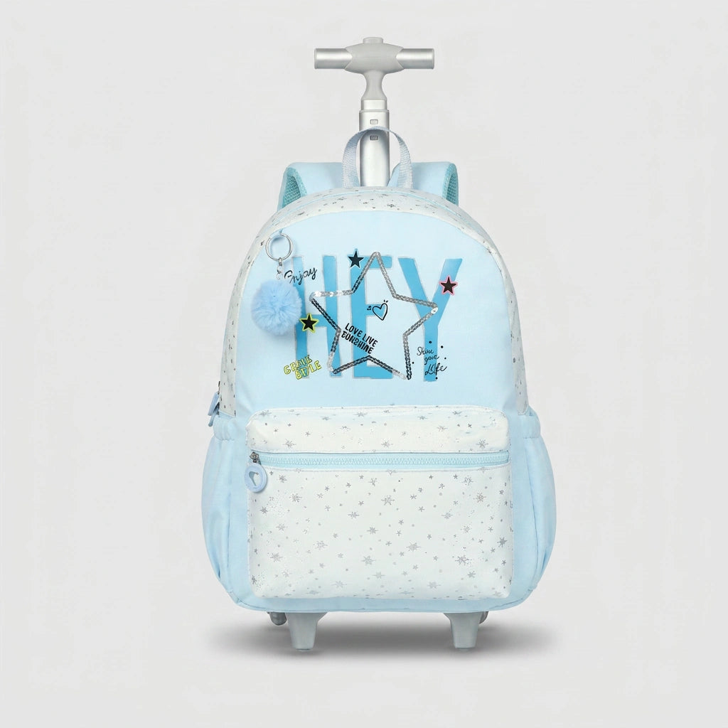 Cartable à Roulette Fille 42cm Compact Roulettes Silencieuses
