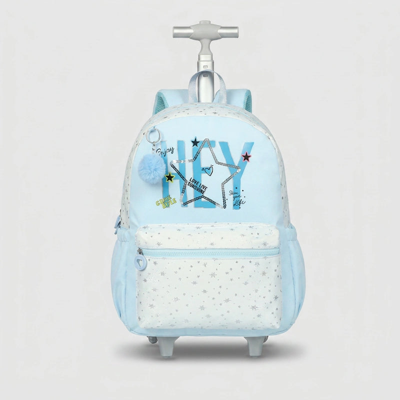 Cartable à Roulette Fille 42cm Compact Roulettes Silencieuses