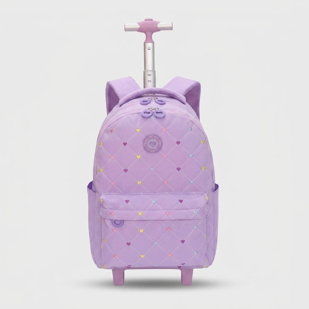 Cartable à Roulette Fille 52cm Grand Format Imperméable