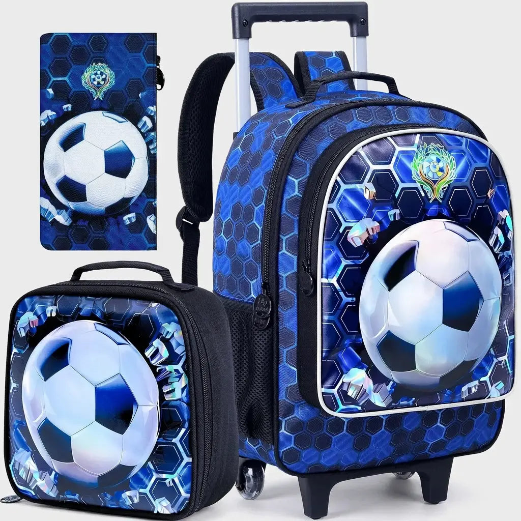 Cartable à Roulette Football 42cm Compact