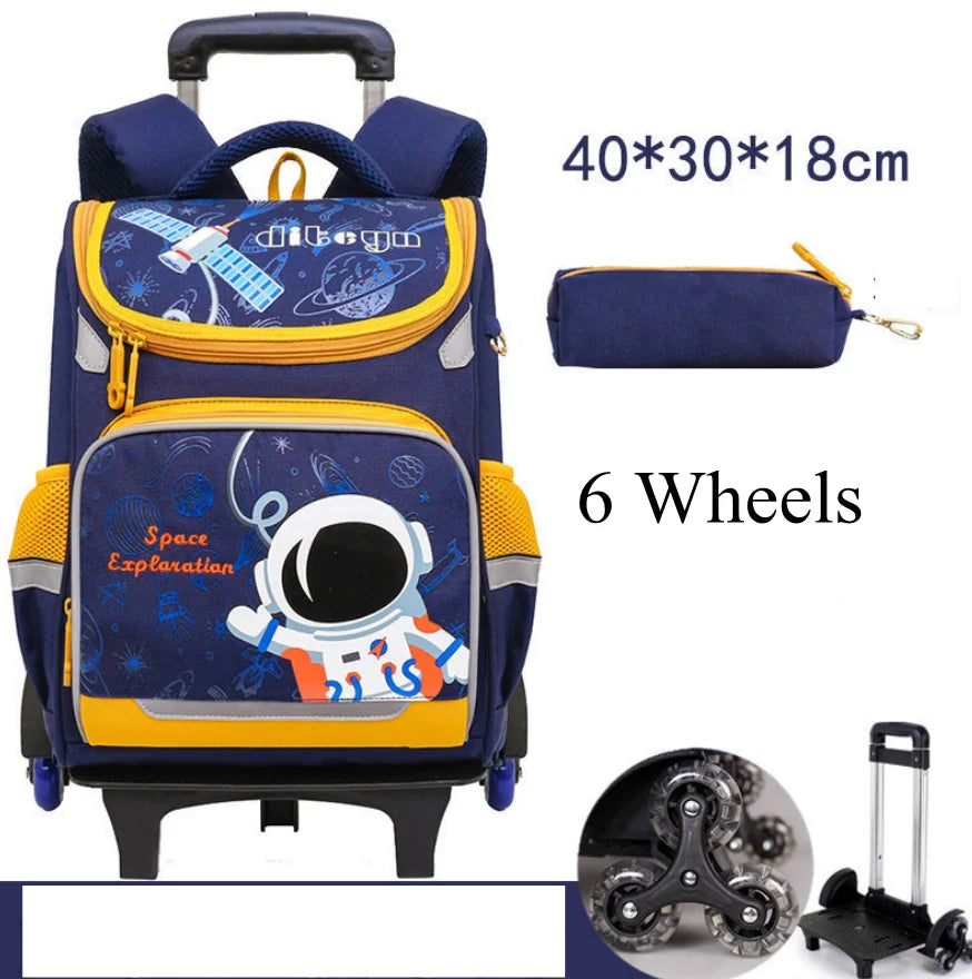 Cartable à Roulette Espace 42cm Compact Ultra-Léger