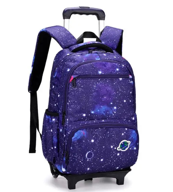 Cartable à Roulette Espace 48cm Planètes Oxford