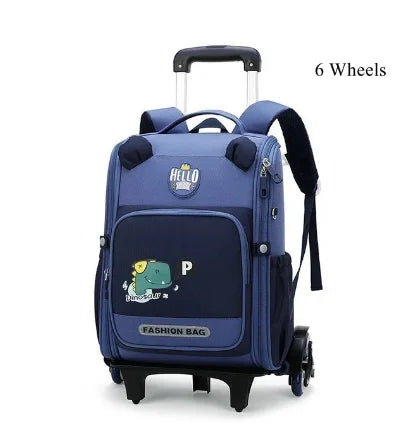 Cartable à Roulette Grand 50cm Garçon Fille Oxford Résistant