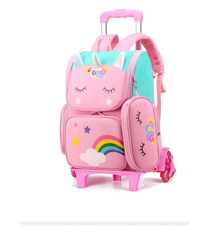Cartable à Roulette 25L Ultra-Léger 1.6kg Set