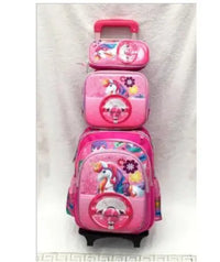 Cartable à Roulette Licorne 48cm Filles