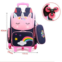 Cartable à Roulette 25L Ultra-Léger 1.6kg Set