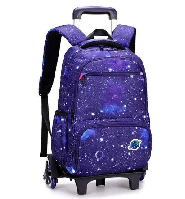 Cartable à Roulette Espace 48cm Planètes Oxford