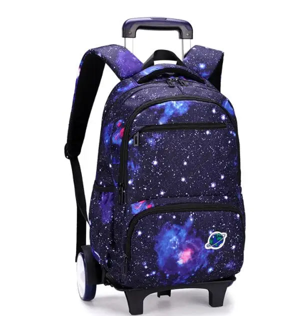 Cartable à Roulette Espace 48cm Planètes Oxford