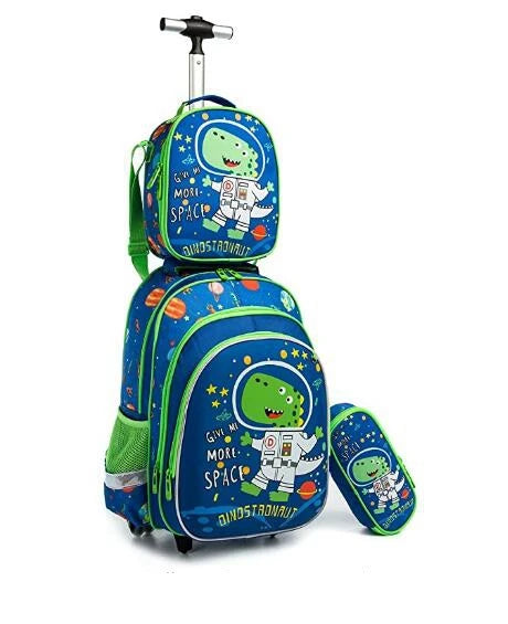 Cartable à Roulette 2 Compartiments 16 Pouces Set