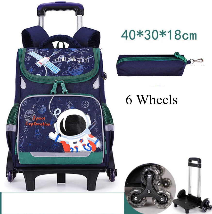 Cartable à Roulette Espace 42cm Compact Ultra-Léger