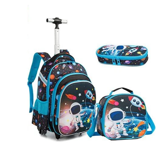 Cartable à Roulette 2 Compartiments 16 Pouces Set