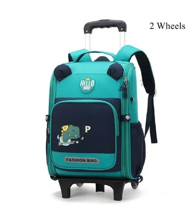 Cartable à Roulette Grand 50cm Garçon Fille Oxford Résistant