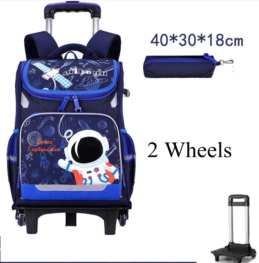 Cartable à Roulette Espace 42cm Compact Ultra-Léger