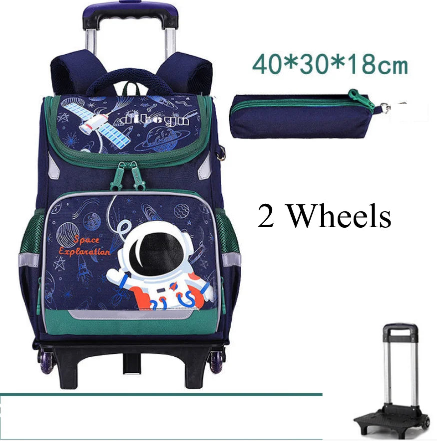 Cartable à Roulette Espace 42cm Compact Ultra-Léger