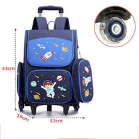 Cartable à Roulette 25L Ultra-Léger 1.6kg Set