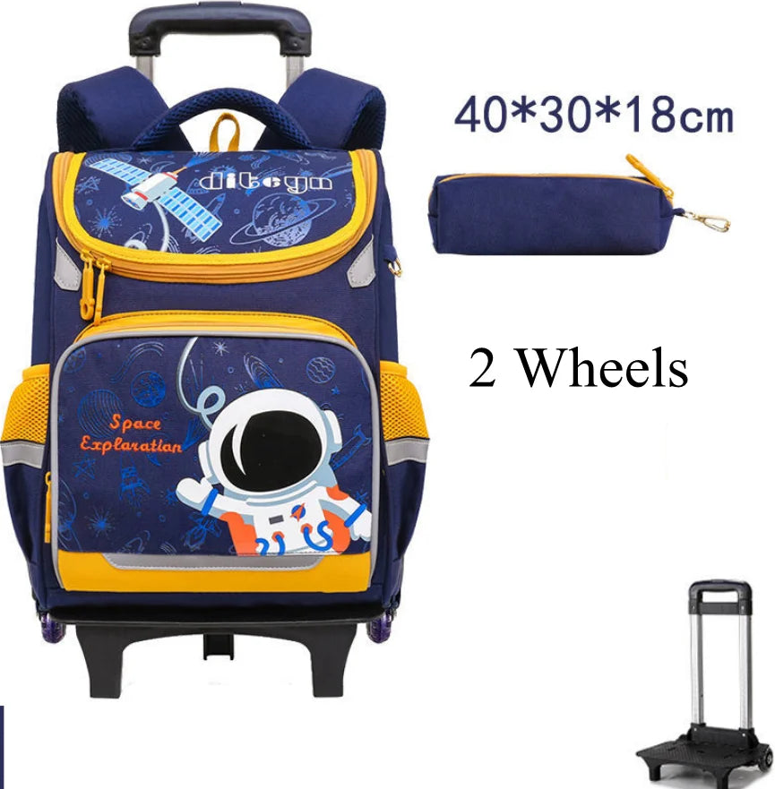 Cartable à Roulette Espace 42cm Compact Ultra-Léger