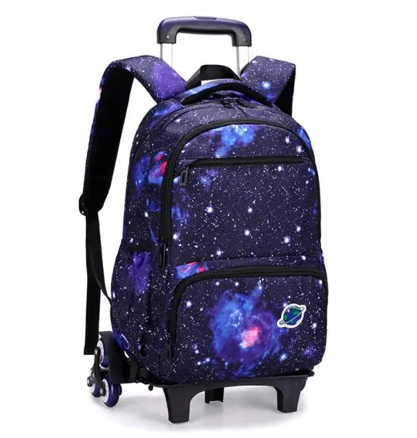 Cartable à Roulette Espace 48cm Planètes Oxford
