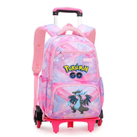 Cartable à Roulette Pokémon 48cm 6 Roues Waterproof