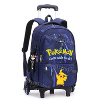 Cartable à Roulette Pokémon 45cm Pikachu Set 3 Pièces