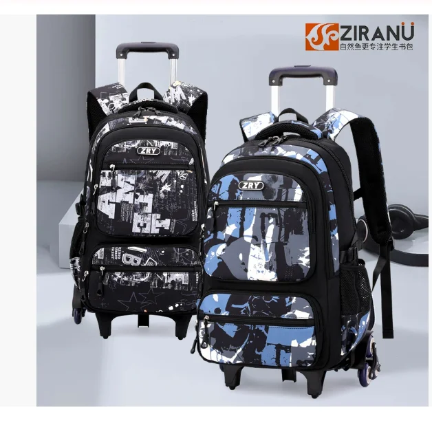 Cartable à Roulette Collège 53cm Léger Oxford
