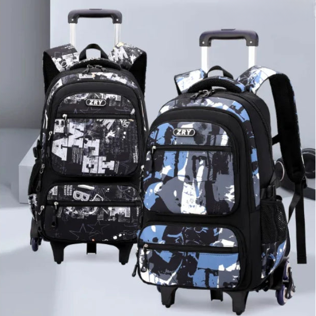 Cartable à Roulette Collège 53cm Léger Oxford