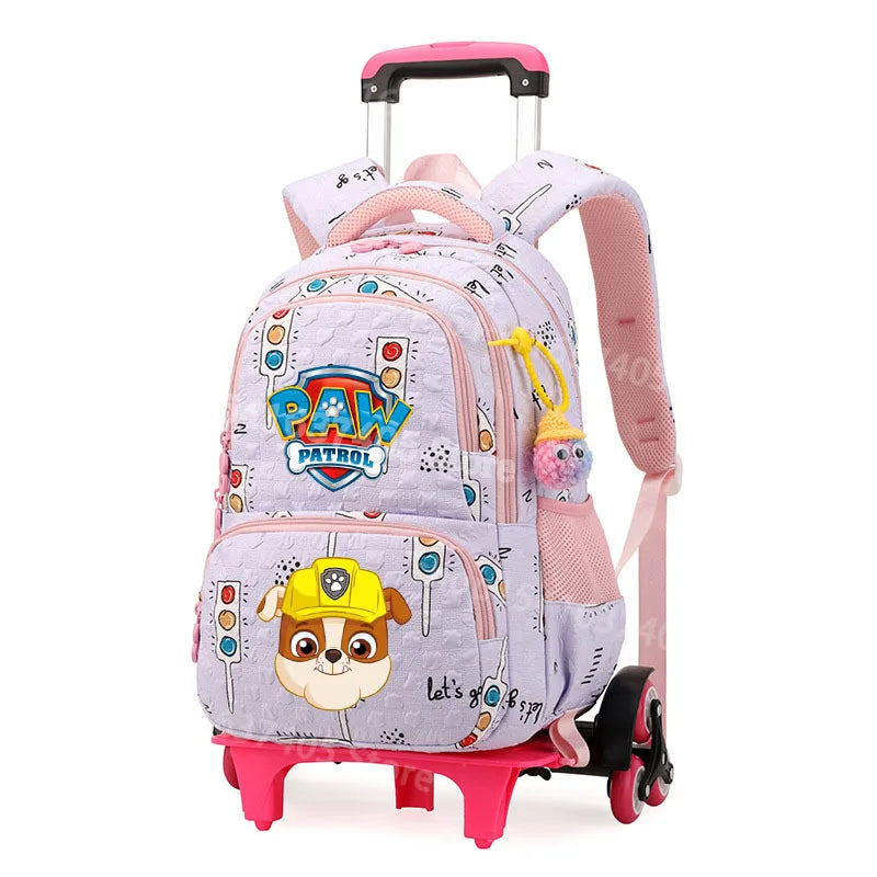 Cartable à Roulette Chiots Sauveteurs Grande Capacité