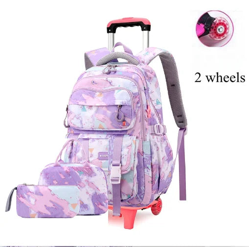 Cartable à Roulette Collège 50cm Set Lunch Bag
