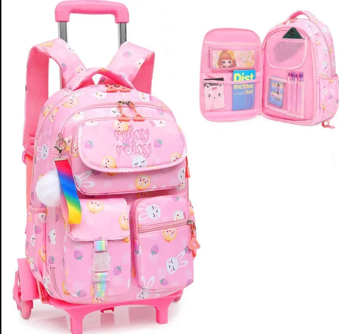 Cartable à Roulette Primaire 46cm Polyvalent Évolutif Oxford