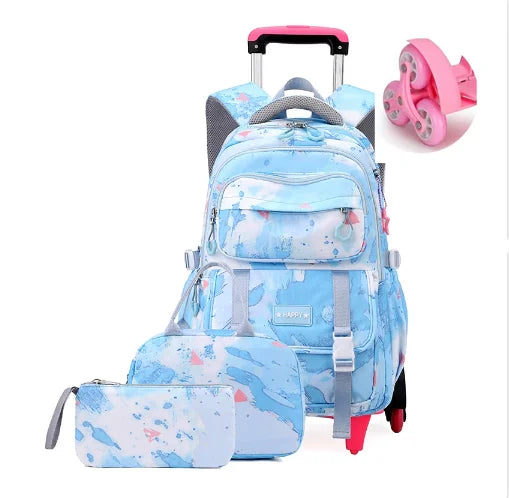 Cartable à Roulette Collège 50cm Set Lunch Bag