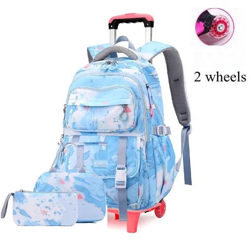 Cartable à Roulette Collège 50cm Set Lunch Bag