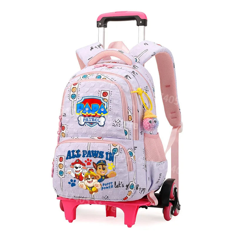 Cartable à Roulette Chiots Sauveteurs 2 en 1 Monte-Escaliers Laptop