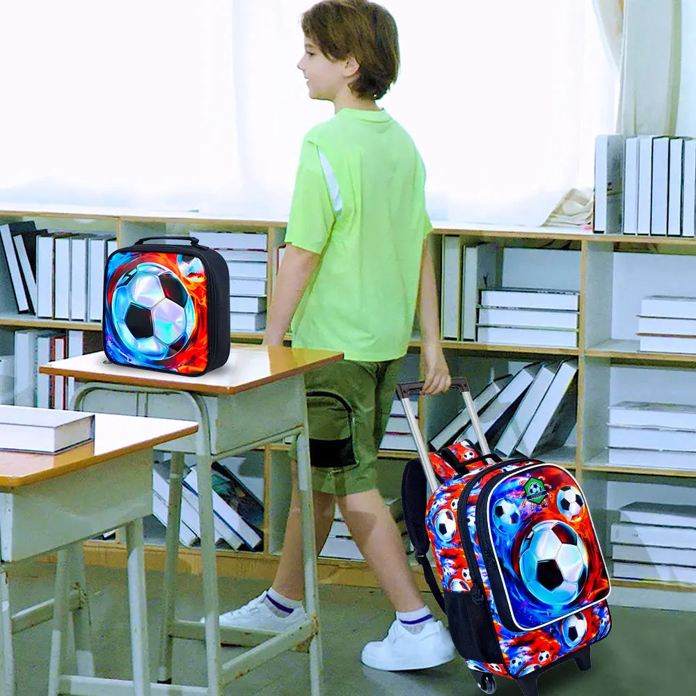 Cartable à Roulette Football 45cm