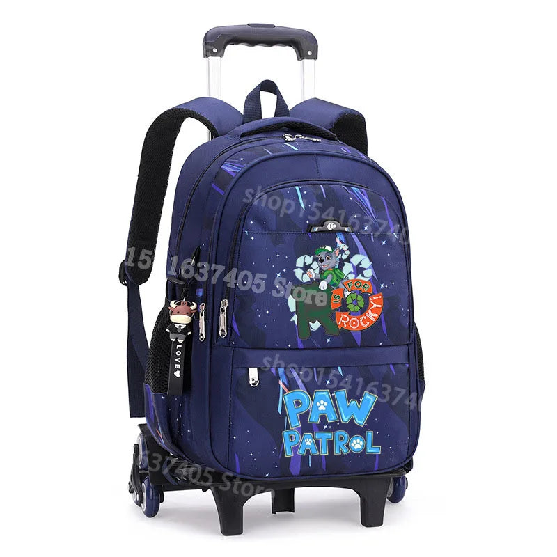 Cartable à Roulette Chiots Sauveteurs 6 Roues Imperméable