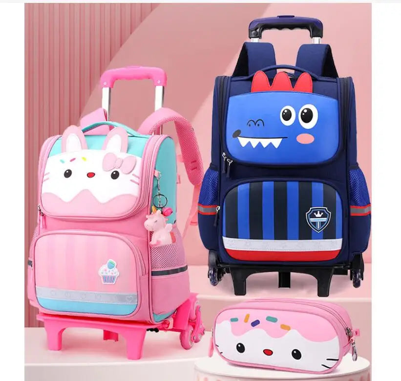 Cartable à Roulette CE2 CM1 CM2 49cm Spacieux