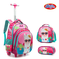Cartable à Roulette 2 Compartiments 16 Pouces Set