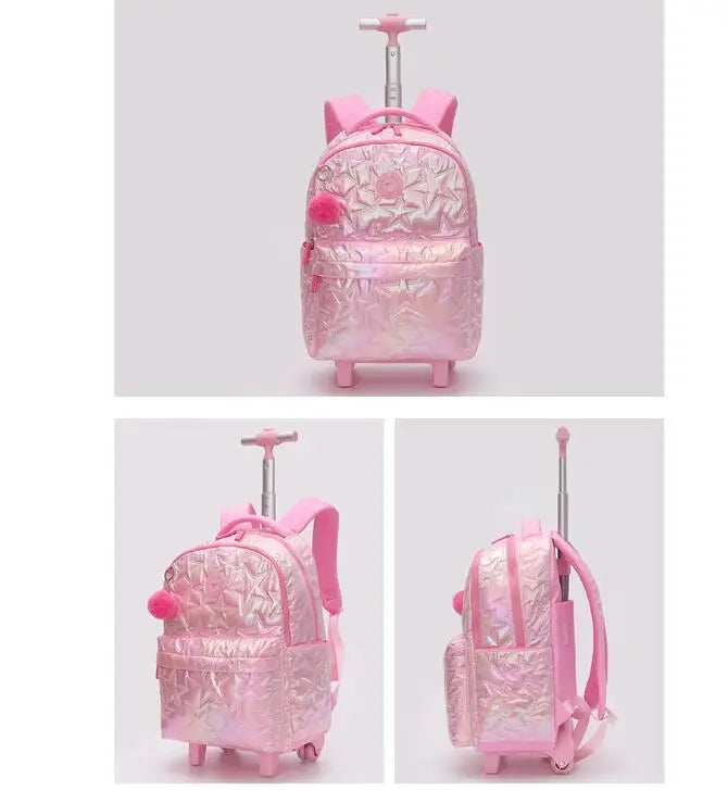 Cartable à Roulette Primaire 52cm Set 3 Pièces Lunch Bag