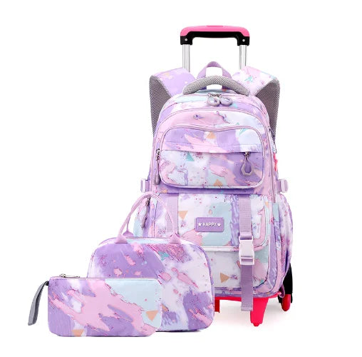 Cartable à Roulette Collège 50cm Set Lunch Bag