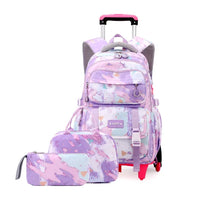 Cartable à Roulette Collège 50cm Set Lunch Bag