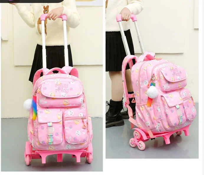 Cartable à Roulette Primaire 46cm Polyvalent Évolutif Oxford