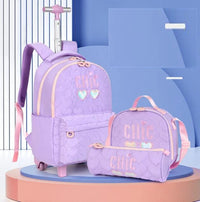 Cartable à Roulette Lycee Adulte 52cm Lunch Bag Set