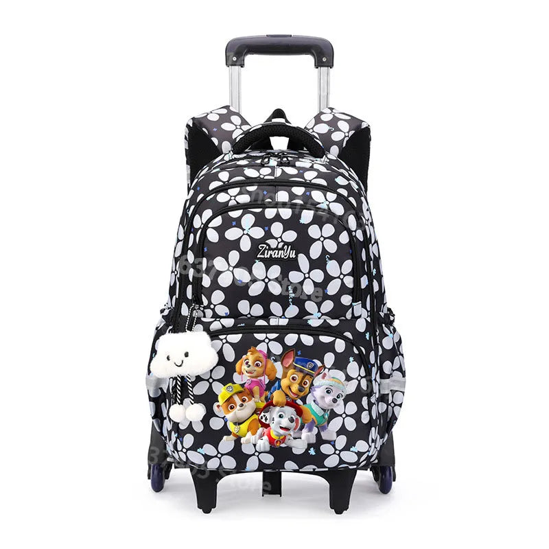 Cartable à Roulette Pat Patrouille 50cm 6 Roues Grande Capacité
