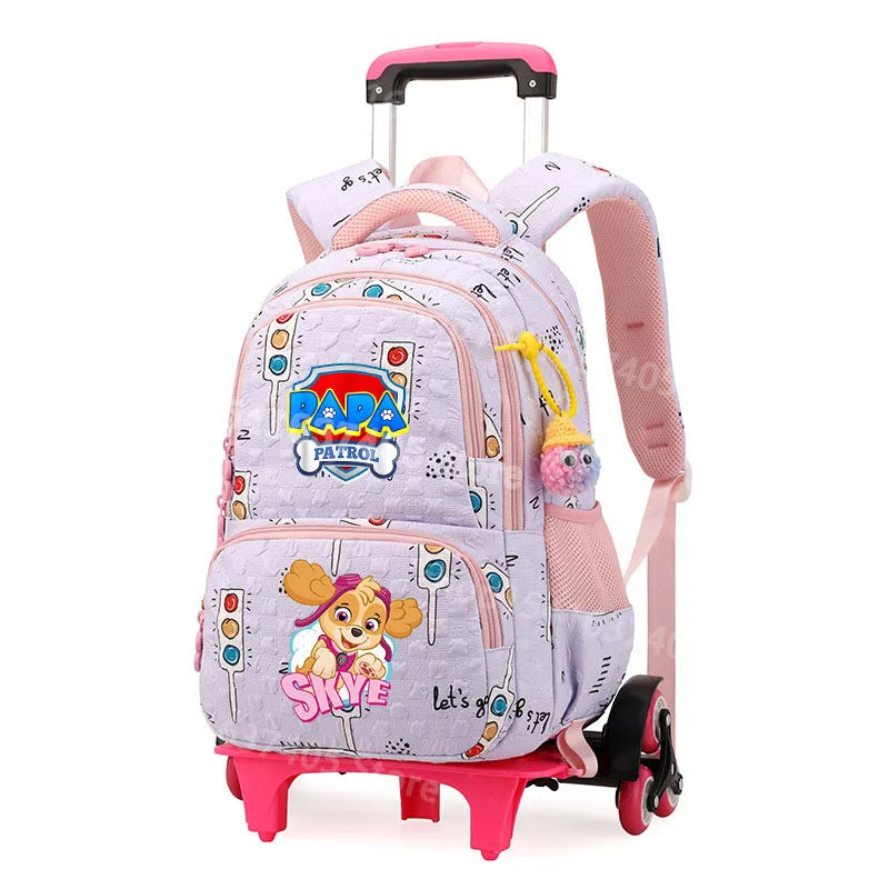 Cartable à Roulette Chiots Sauveteurs 2 en 1 Monte-Escaliers Laptop