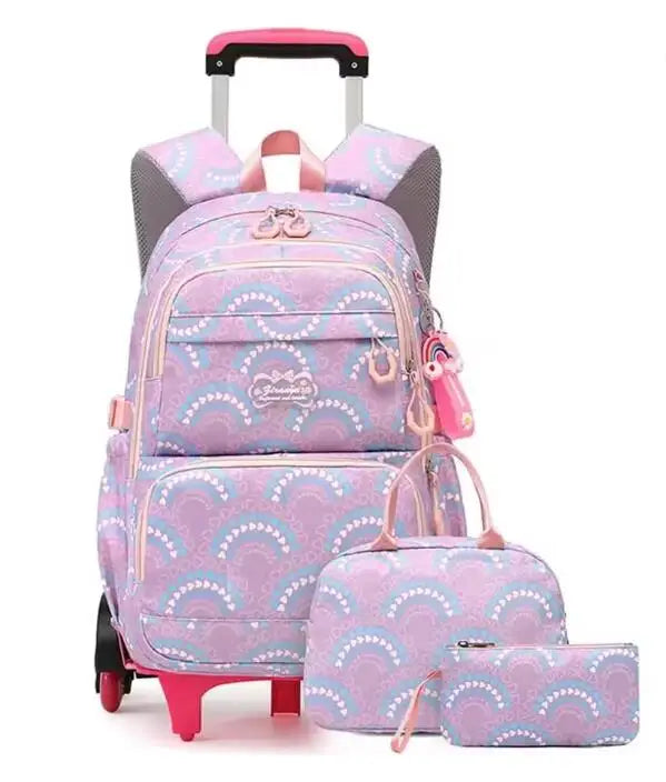 Cartable à Roulette Grand 52cm Set 3 Pièces Waterproof